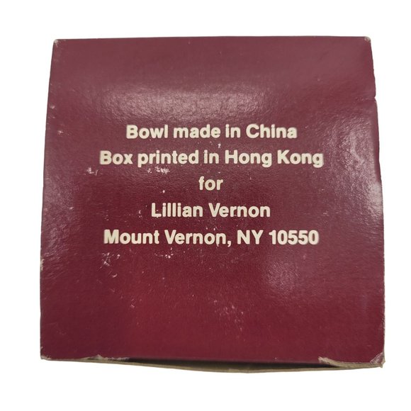 Vintage Lillian Vernon Small Bird and Flower Trinket Dish Bowls Original Box - Picture 11 of 13